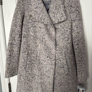Kenneth Cole Women's Gray Boucle Coat